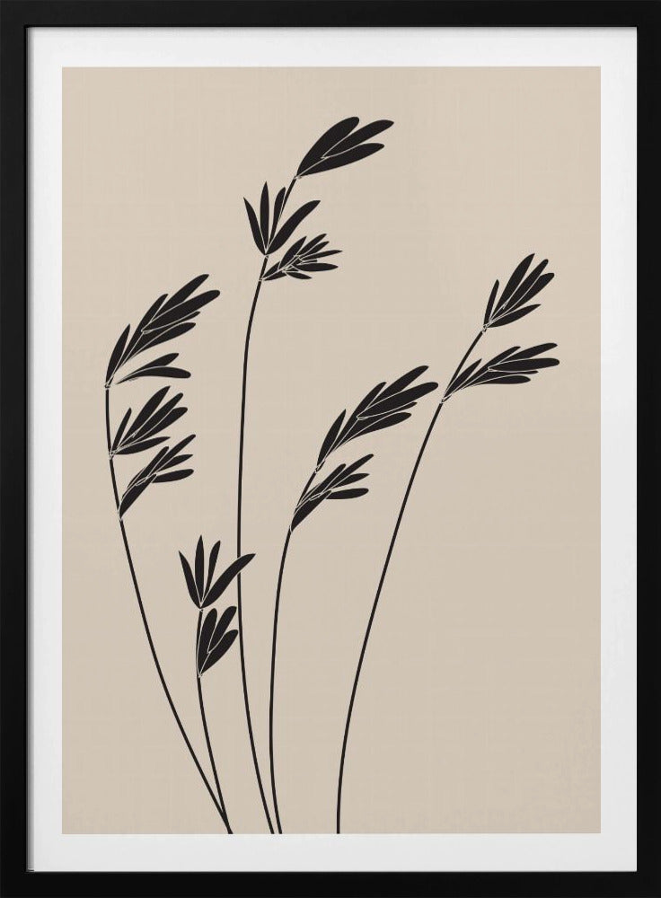 Zwarte planten | Poster