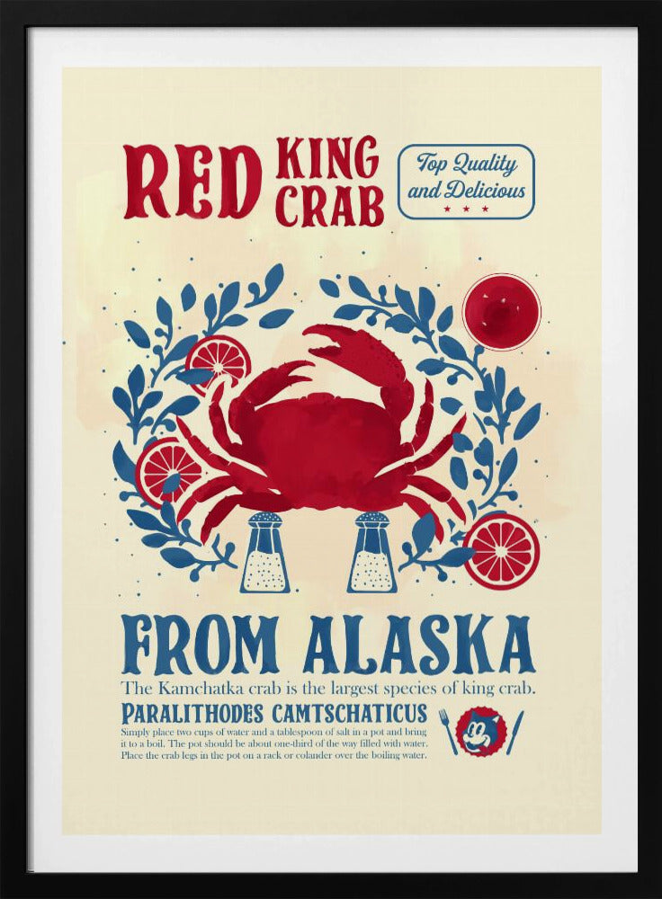 Krab keuken print | Poster