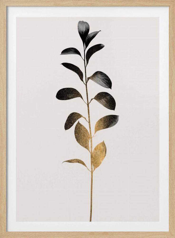 Monochromatica nr. 9 Donkergoud | Poster