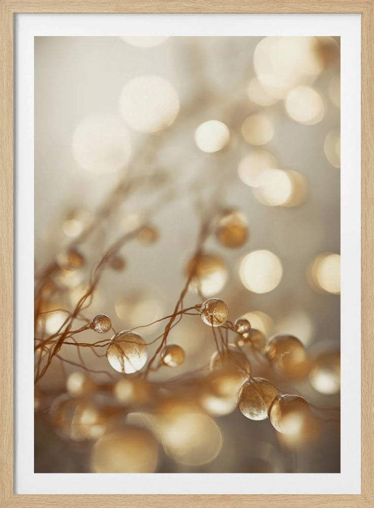 Gouden Glow Druppels | Poster