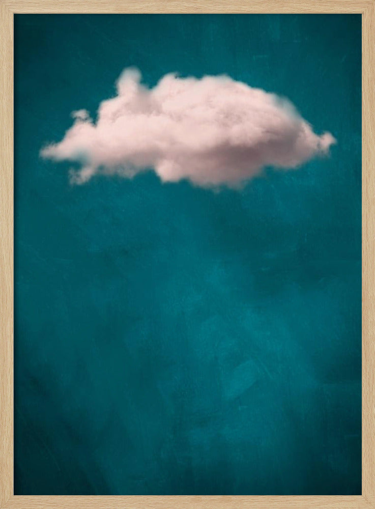 Teal / Blush Cloud nr. 1 | Poster