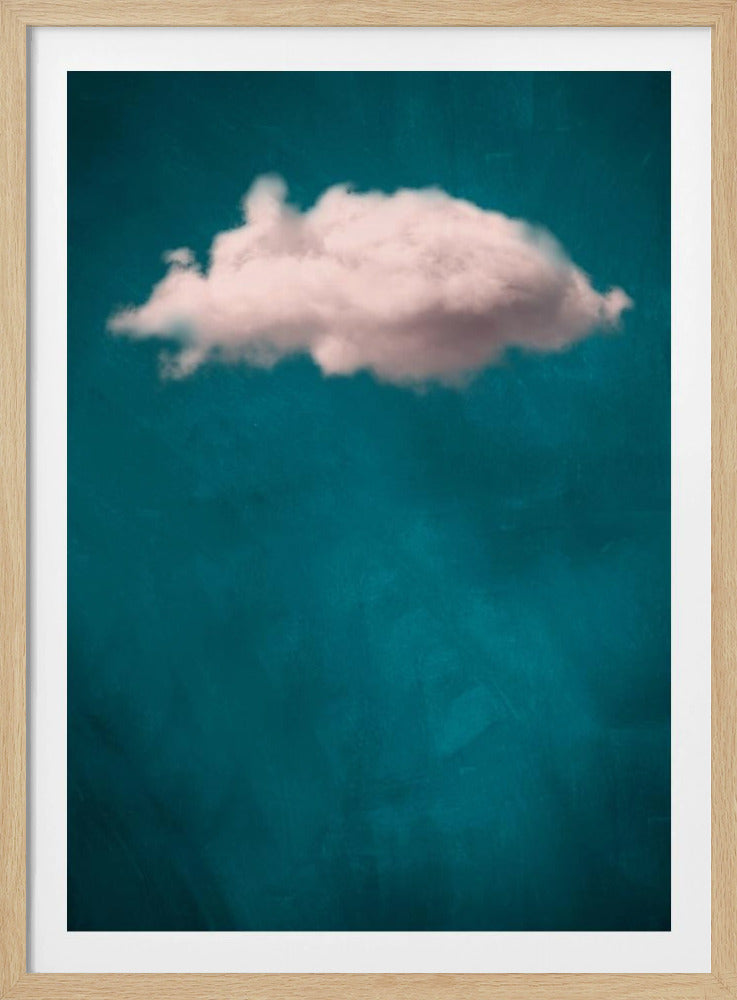 Teal / Blush Cloud nr. 1 | Poster