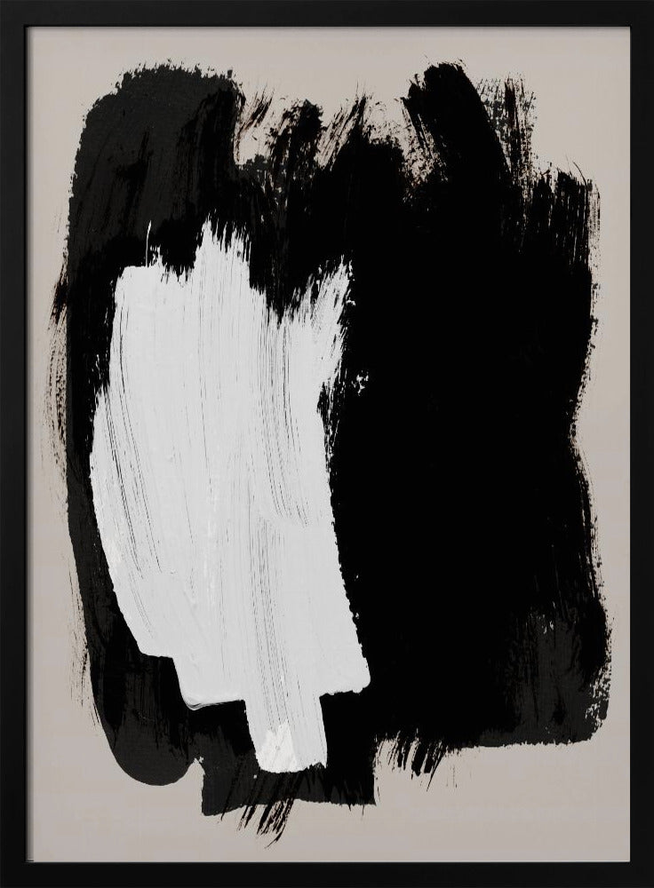 Abstracte penseelstreken 16 | Poster