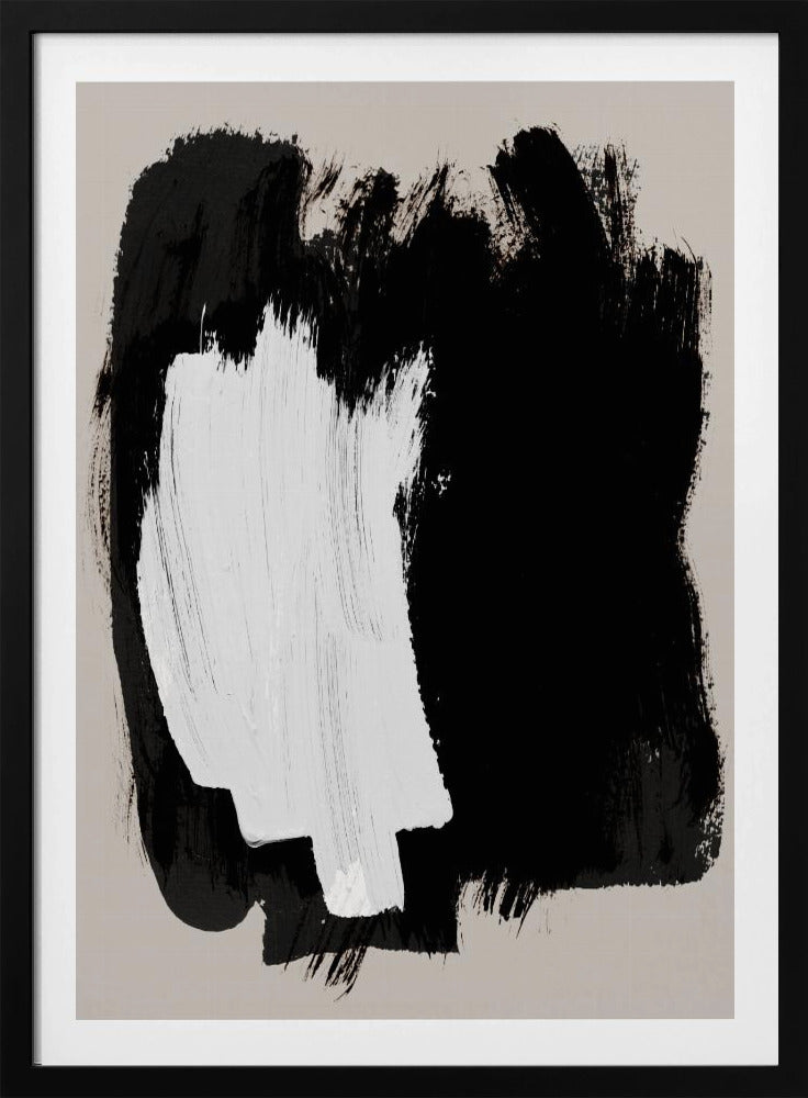 Abstracte penseelstreken 16 | Poster
