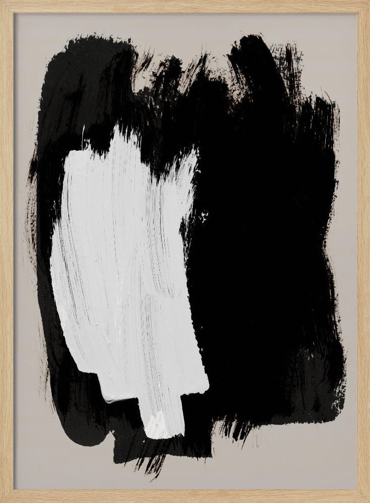 Abstracte penseelstreken 16 | Poster