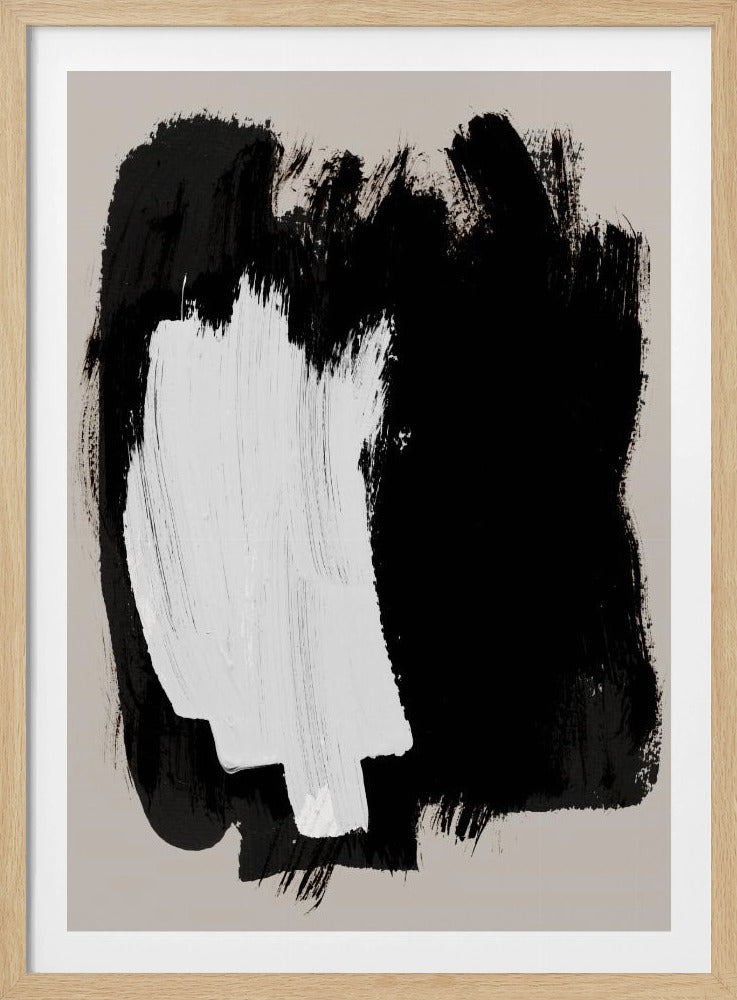 Abstracte penseelstreken 16 | Poster