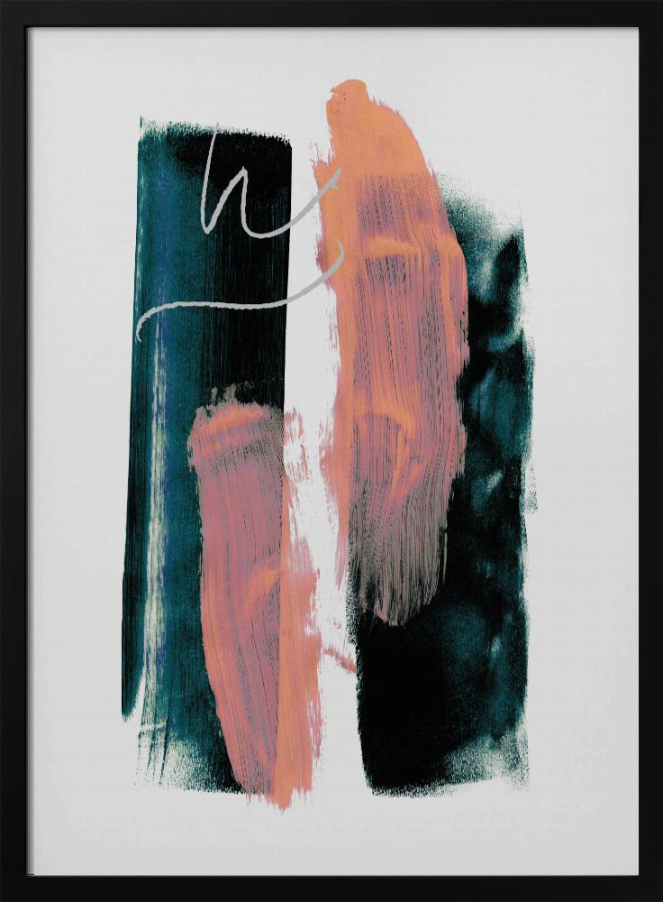 Abstracte penseelstreken 3x A1 | Poster