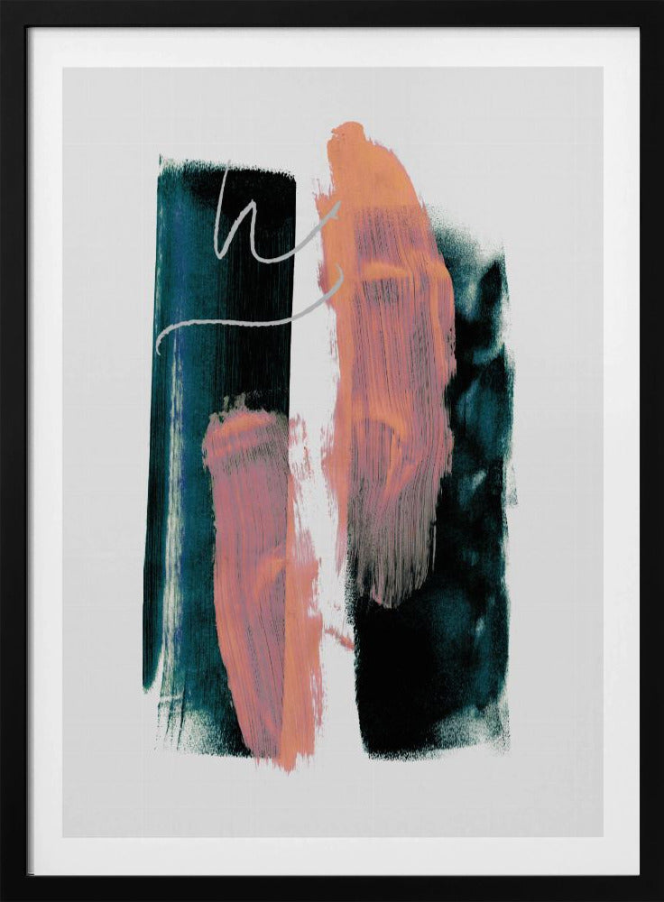 Abstracte penseelstreken 3x A1 | Poster