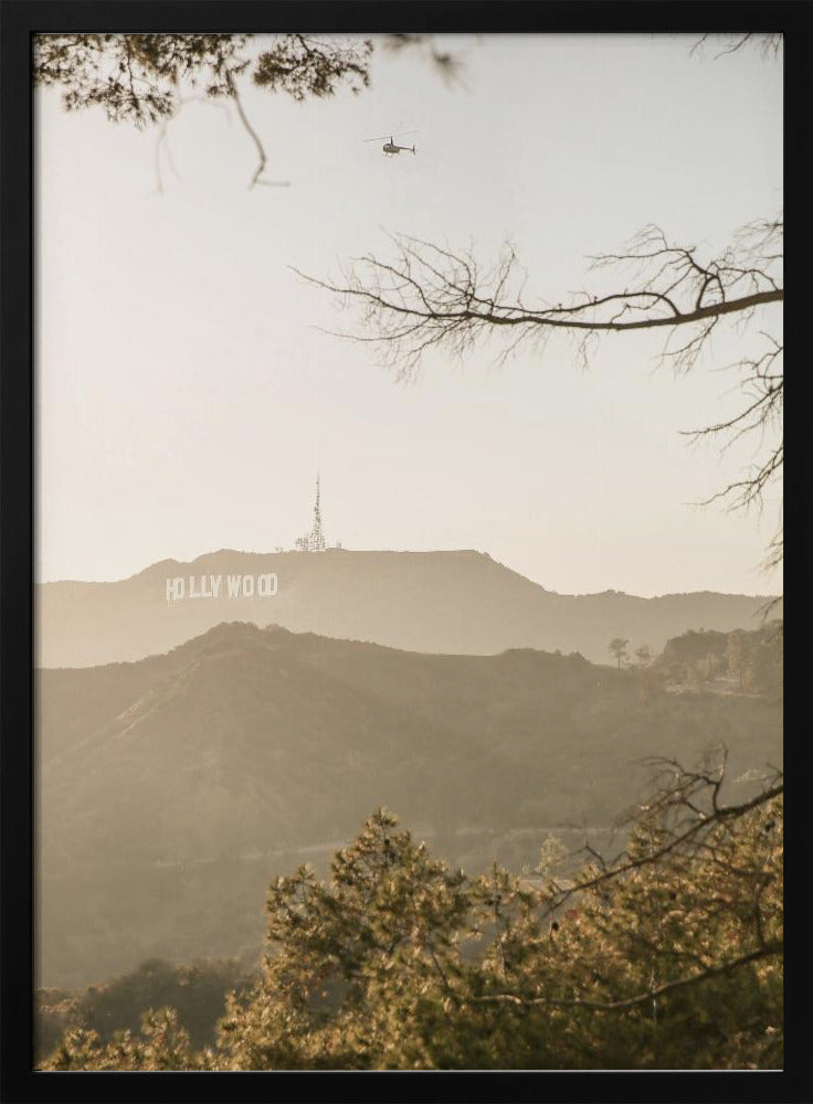 Zonsondergang boven Hollywood | Poster
