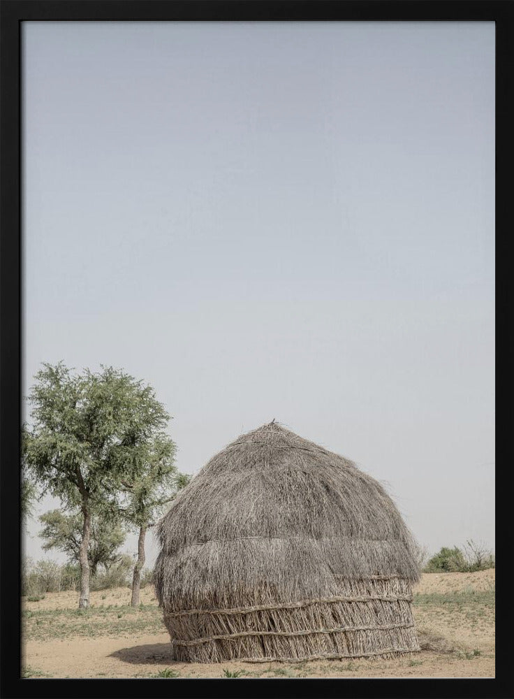 Grass Hut Serenity | Poster