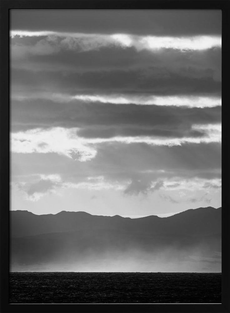 Zwart-wit landschap | Poster