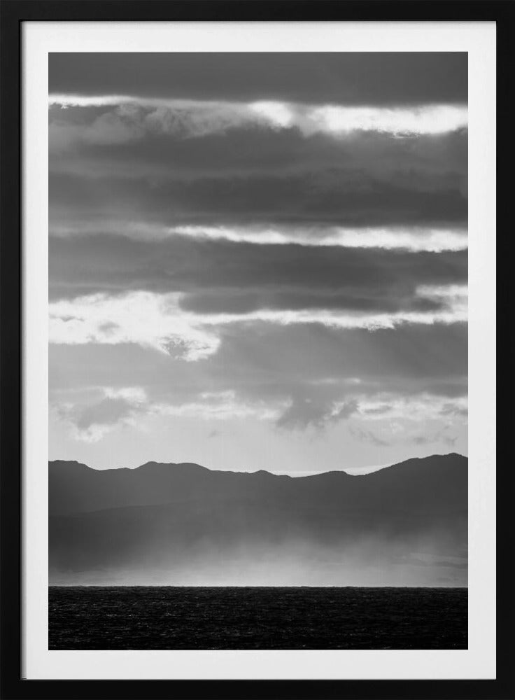 Zwart-wit landschap | Poster