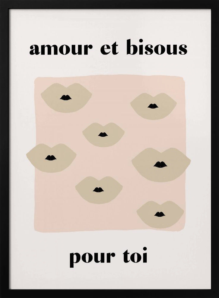 Franse Kus Poster | Poster