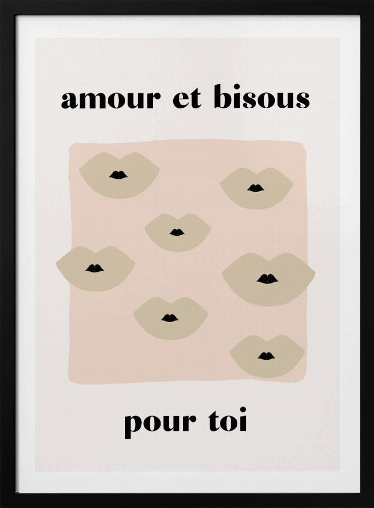 Franse Kus Poster | Poster