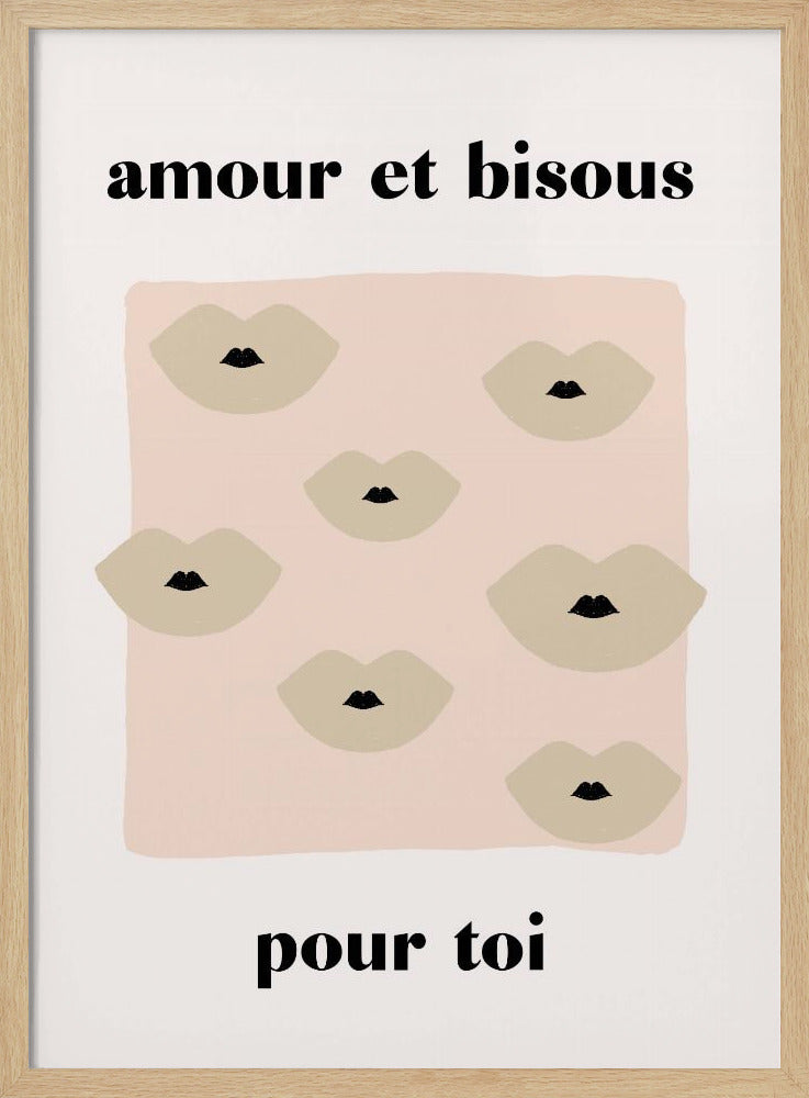 Franse Kus Poster | Poster