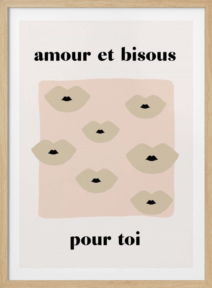 Franse Kus Poster | Poster