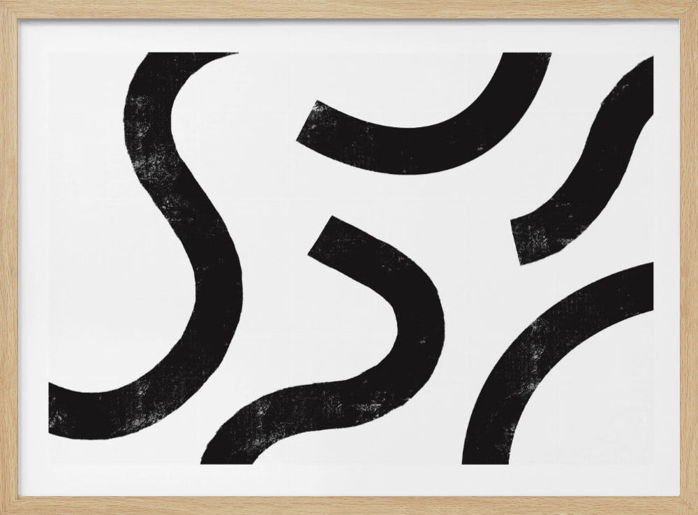 Monochrome curven | Poster