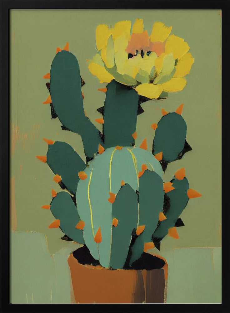 Bloeiende Cactus | Poster