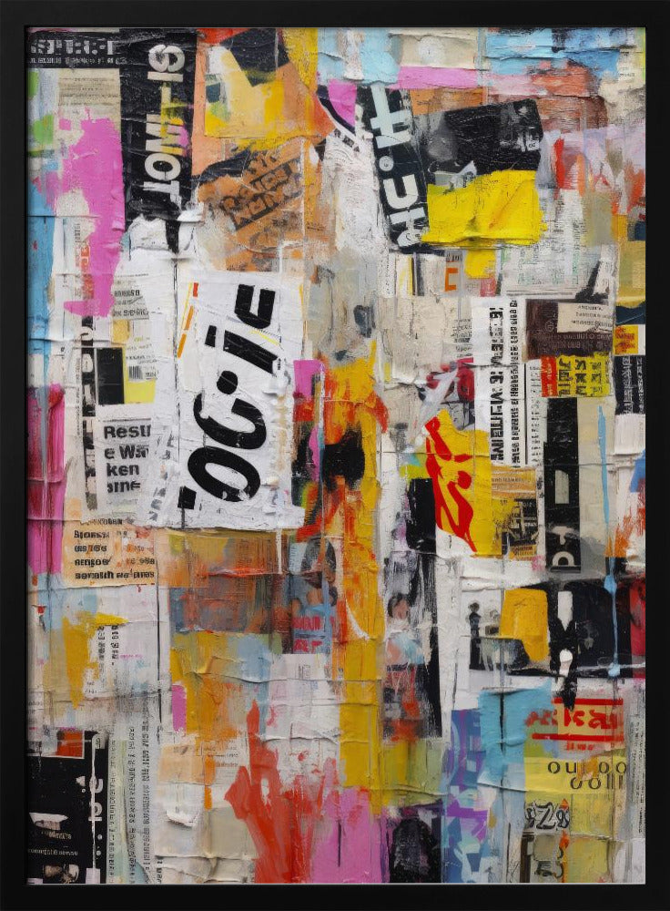 Stedelijke collage-uitbarsting | Poster