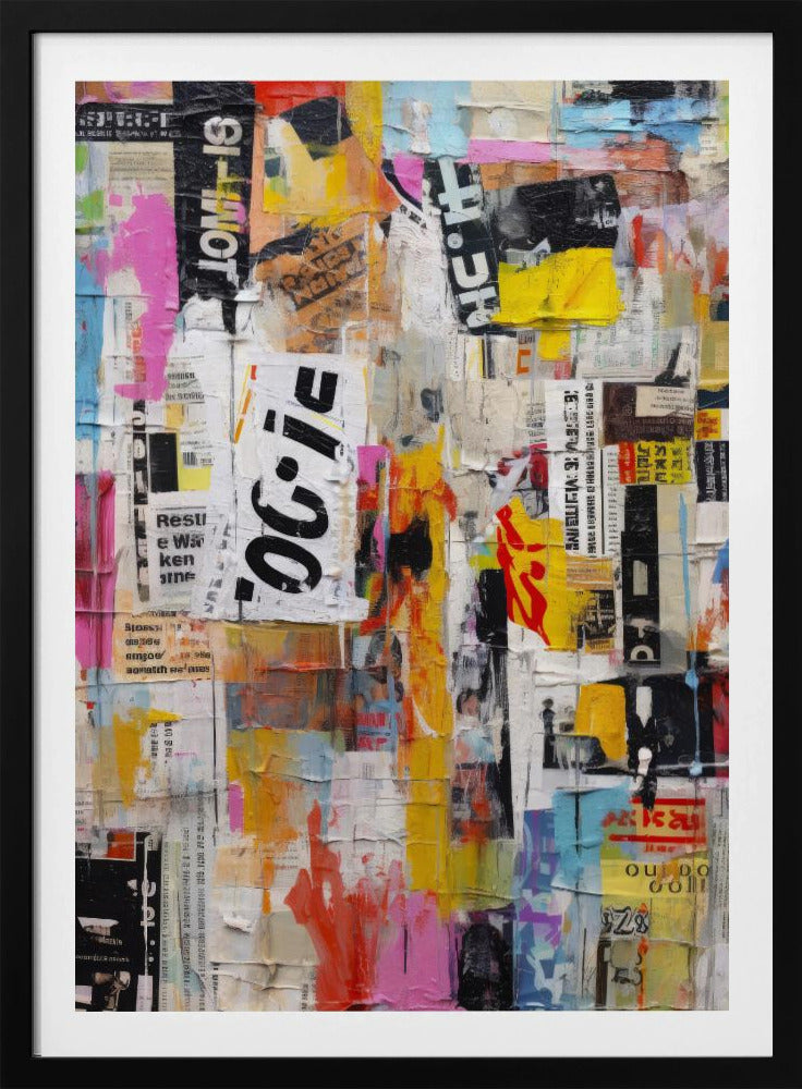 Stedelijke collage-uitbarsting | Poster