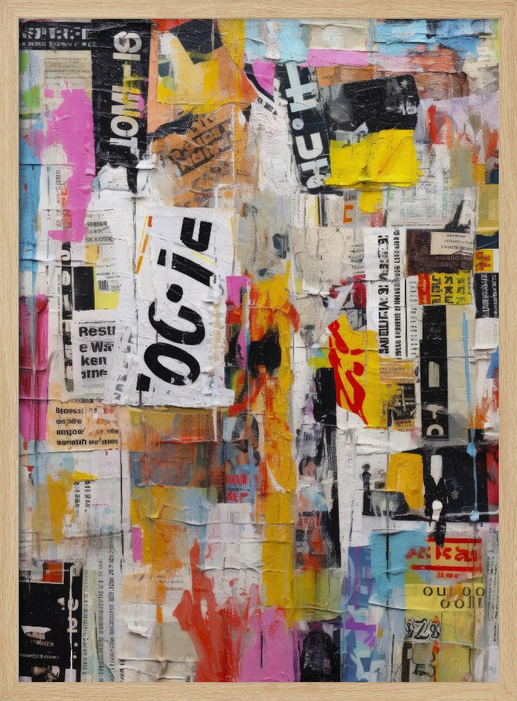 Stedelijke collage-uitbarsting | Poster