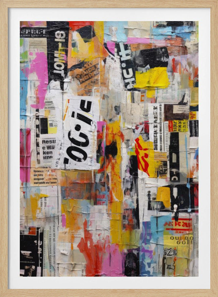 Stedelijke collage-uitbarsting | Poster