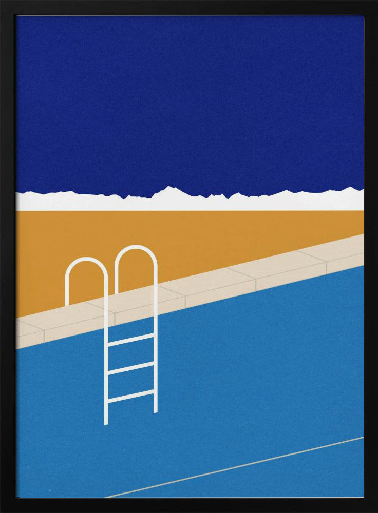 Woestijnzwembad | Poster