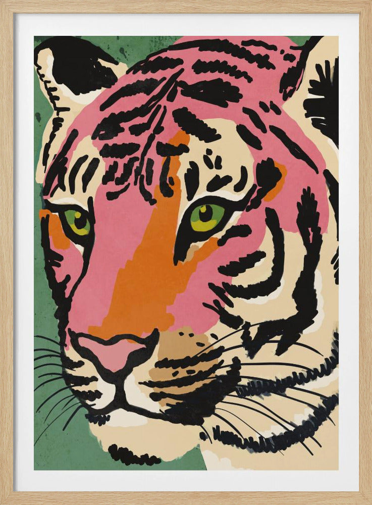 Vibrant Tiger Gaze | Poster