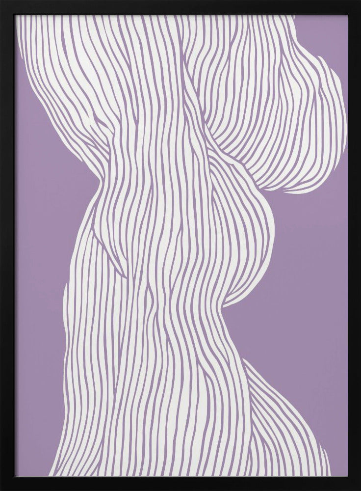Gebogen lijnen stromen | Poster