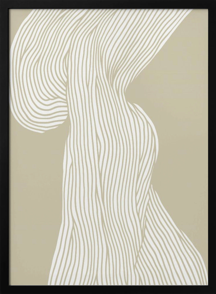 Vloeiende lijnen canvas | poster