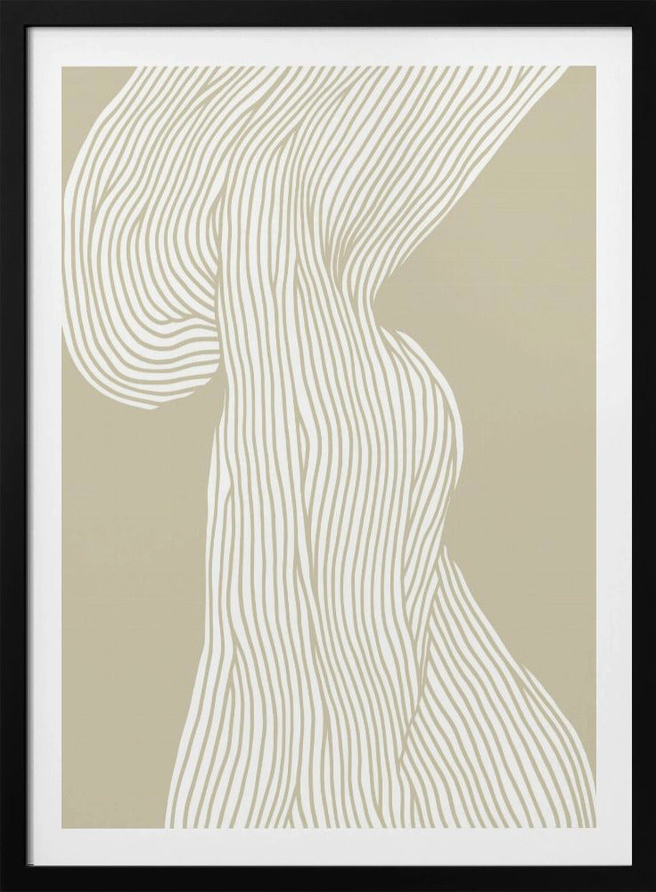 Vloeiende lijnen canvas | poster