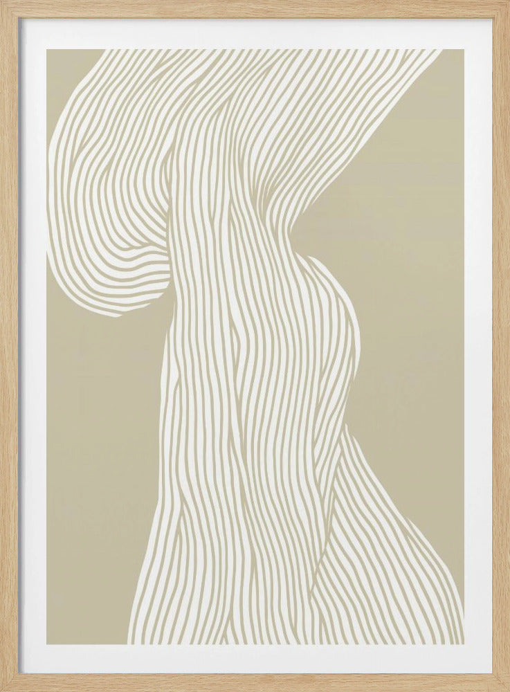Vloeiende lijnen canvas | poster