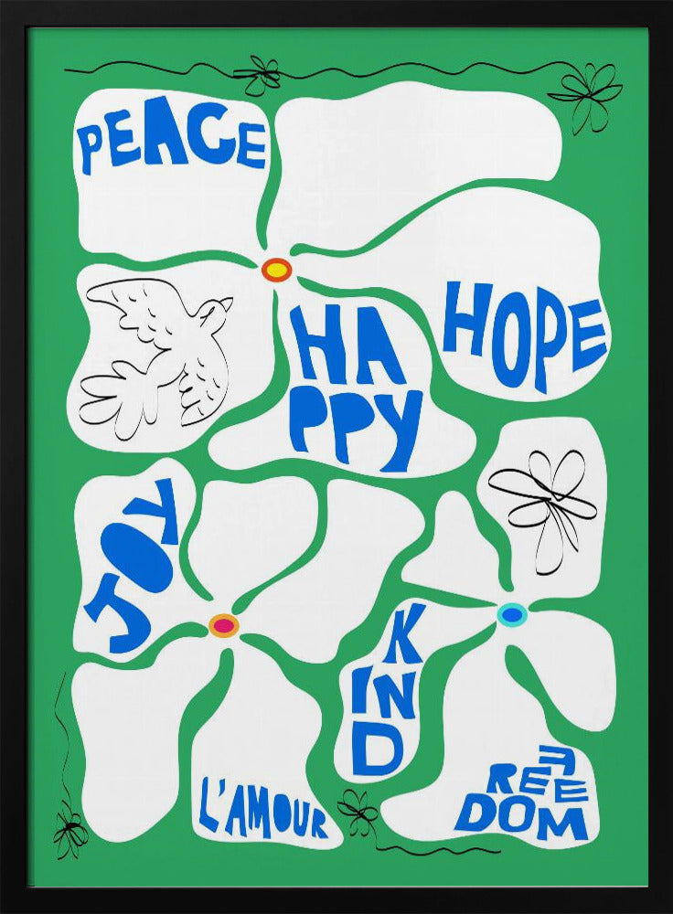 Bloem van de Tijd - Groen | Poster