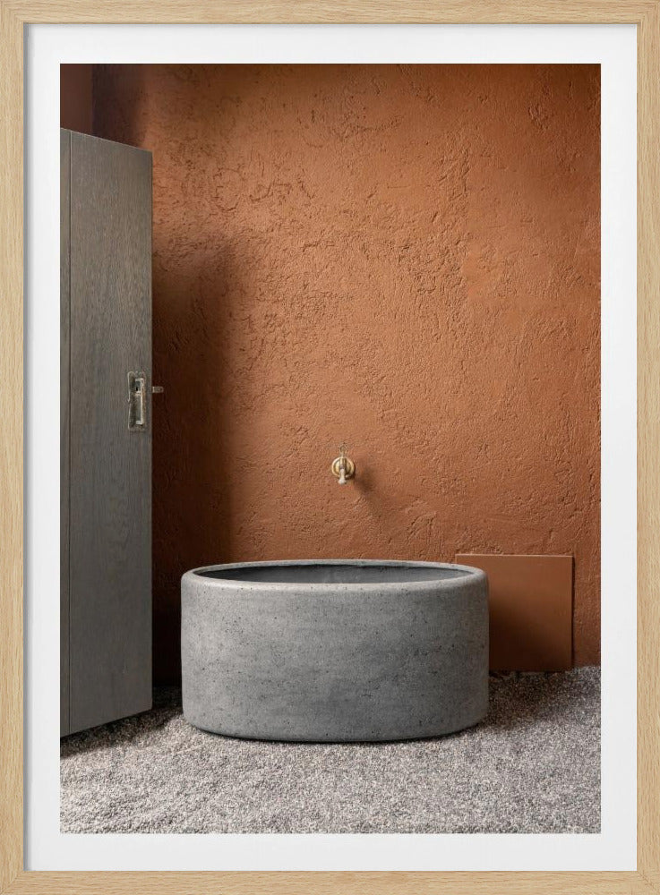 Betonnen bad | Poster