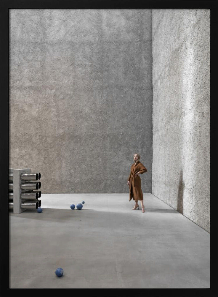 Poseren op beton | Poster