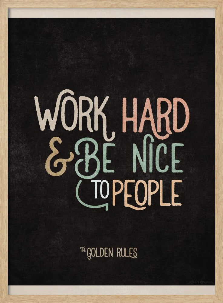 Golden Life Motto | Poster