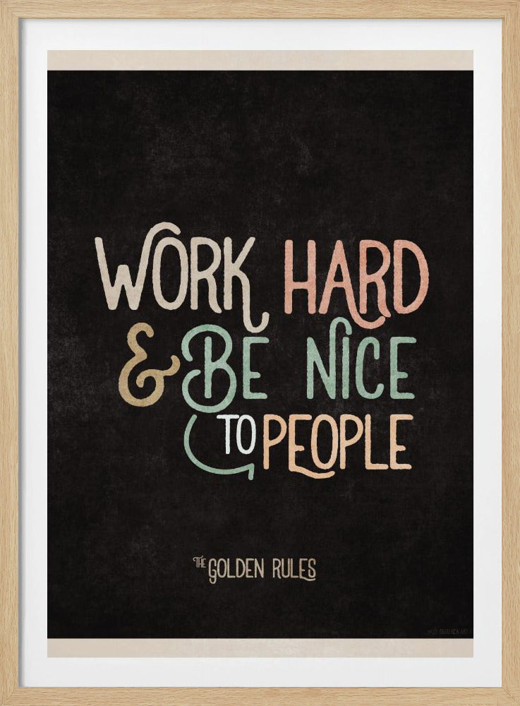 Golden Life Motto | Poster