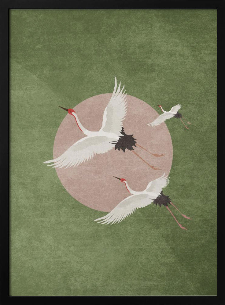 Kranen in vlucht | Poster