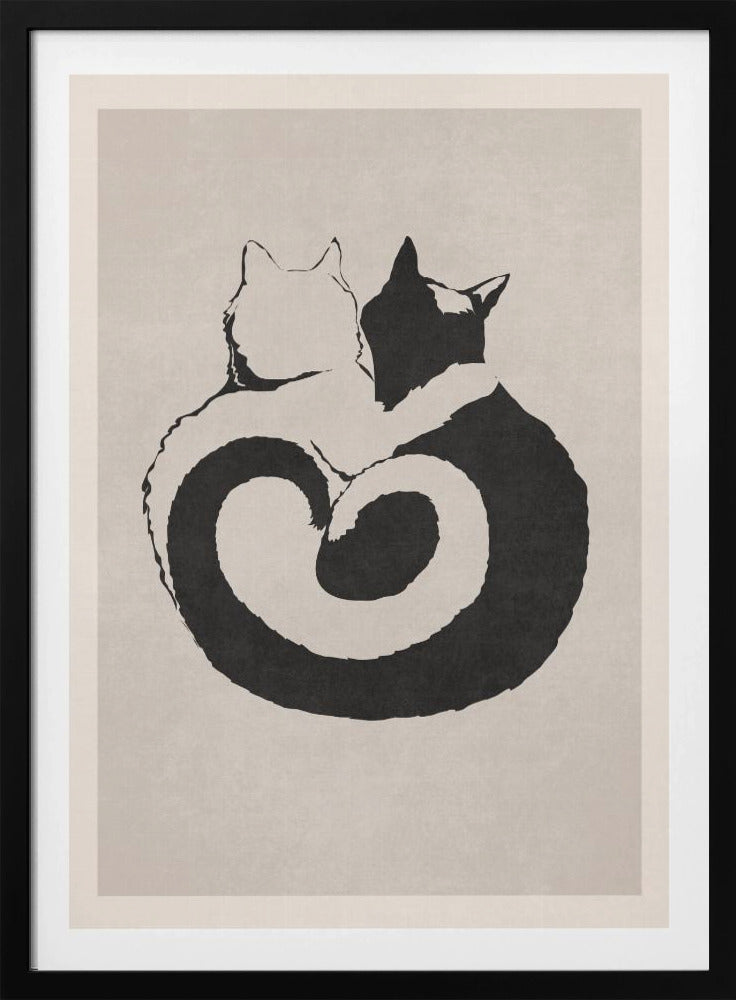 Katachtige Yin Yang | Poster