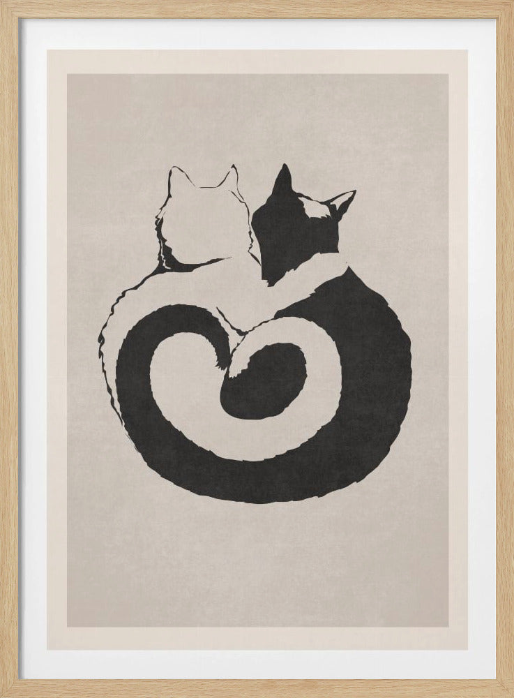 Katachtige Yin Yang | Poster