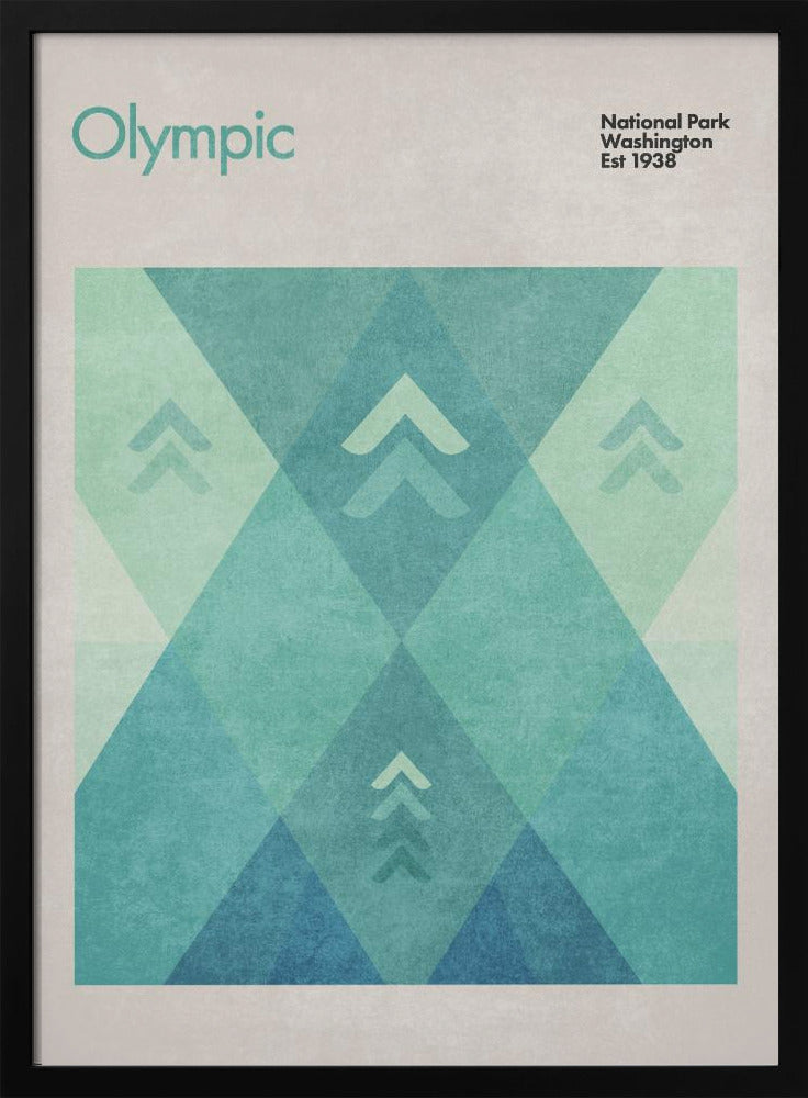 Geometrische pieken | Poster