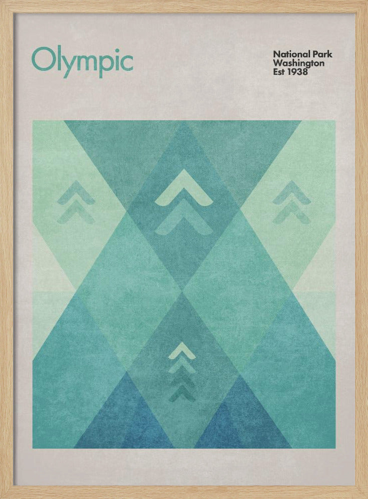 Geometrische pieken | Poster