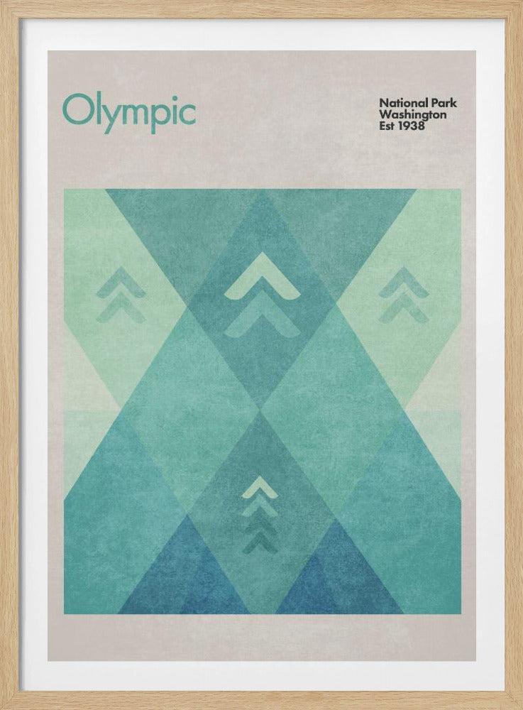 Geometrische pieken | Poster