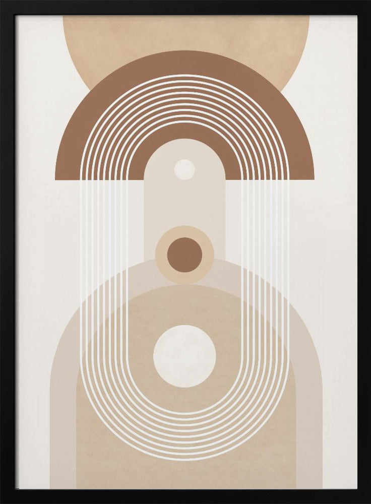 Beige Mid-Century Poster | Poster