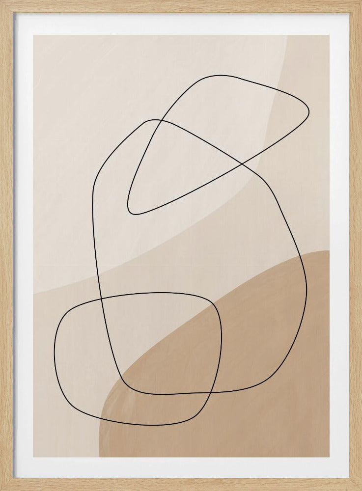 Grafische vormen en lijnen poster | Poster