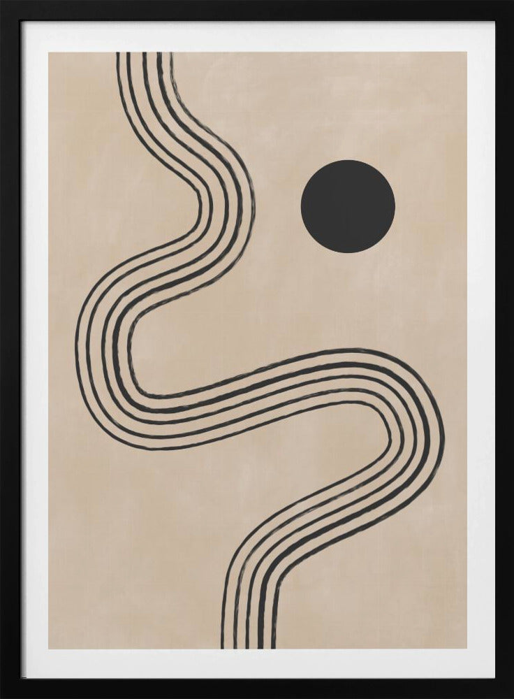 Krommen en bol | Poster