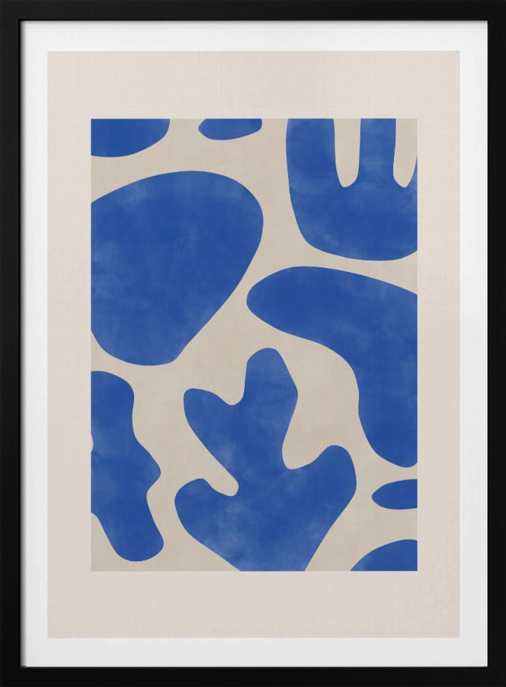 Blauwe Abstracties | Poster