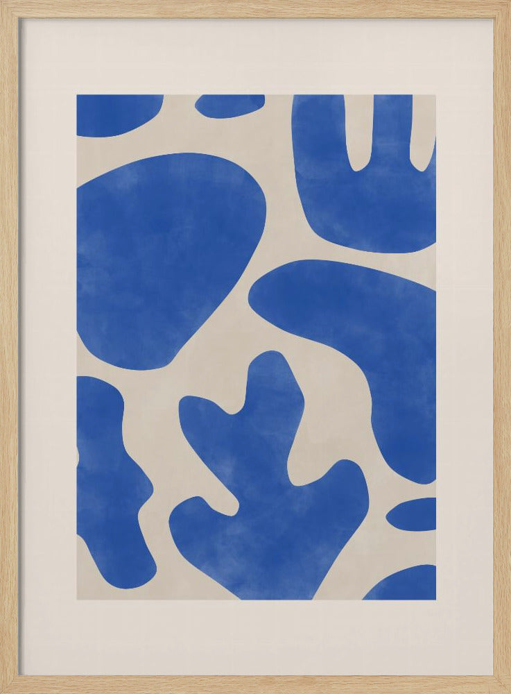 Blauwe Abstracties | Poster