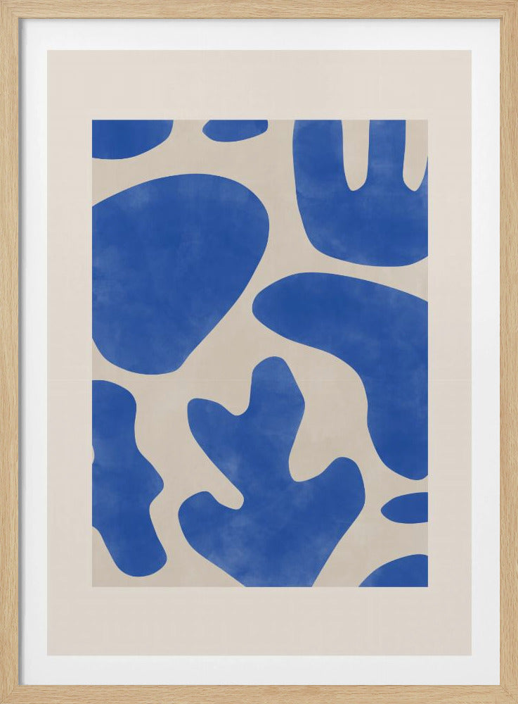 Blauwe Abstracties | Poster