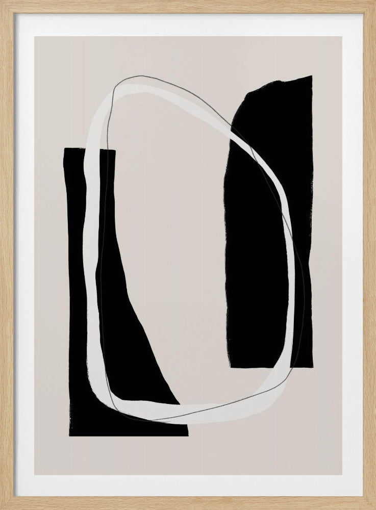Monochrome Geometric Shapes | Poster